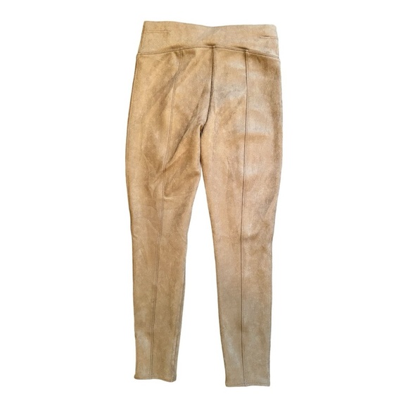 Spanx Faux Suede Pull On Leggings Camel Brown M - Picture 3 of 4